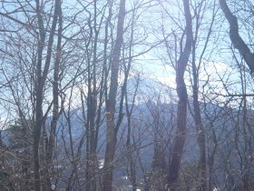 富士山がチラチラ