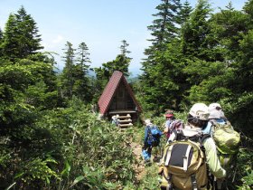 小屋に戻ってきました