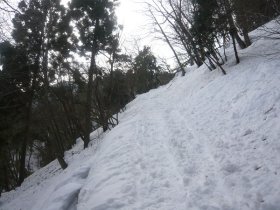 ジグザグの登り