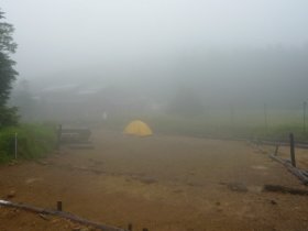 テン場に戻ってきました