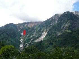 ☆温泉小屋が見えた