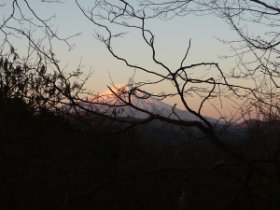 ☆朝日に照らされる富士