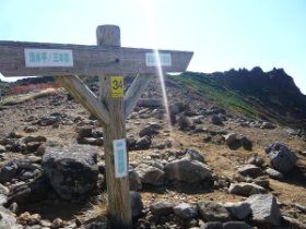 峰の茶屋への分岐