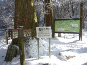 道標のある分岐