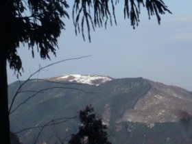 葛城山が見えます