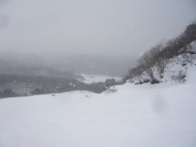 スキー場が見えてきました