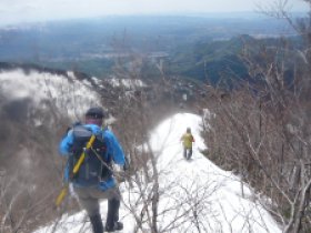 小屋からの下り