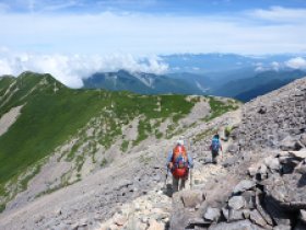 ガラガラの急下り